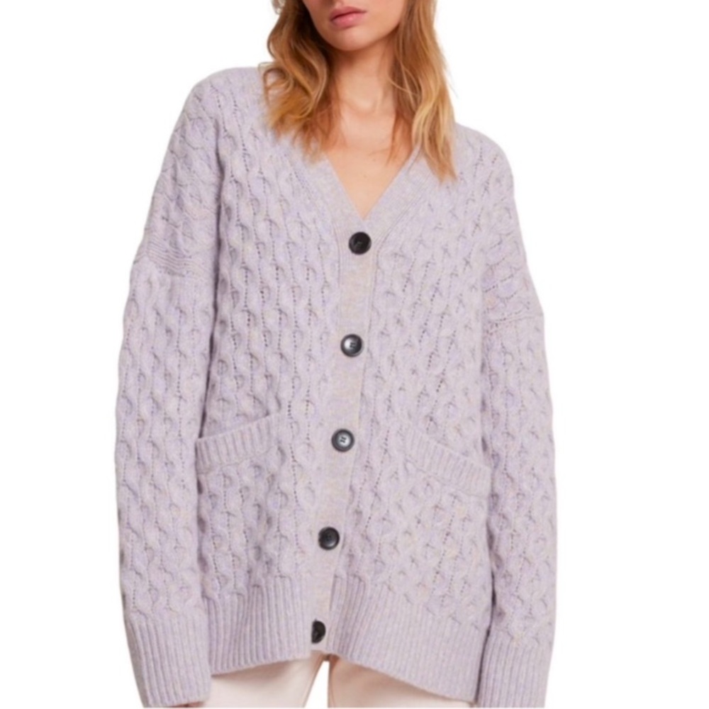 A.L.C Jacks Wool oversized wool Cardigan